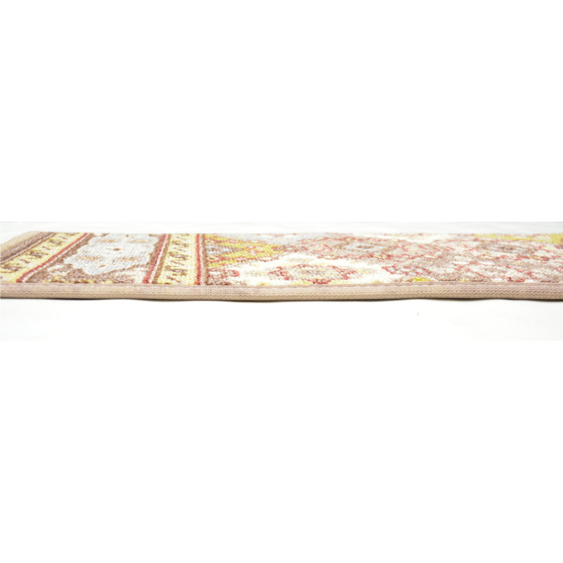 Tapis d'escalier taupe Aberdale Bakhtiari, Rectangle 31,5 po x 6 po