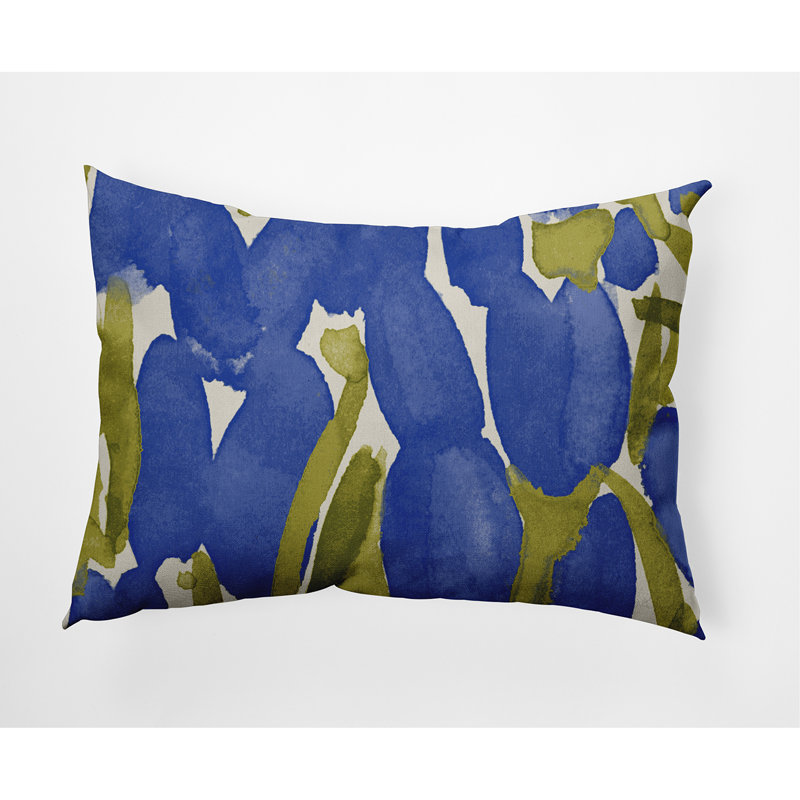 Coussin Sunset Tulip, bleu