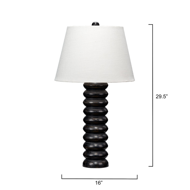 Abacus Table Lamp, Black