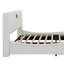 Lit plateforme tapissier luxueux en similicuir avec tête de lit épaisse, haut-parleurs Bluetooth et lumière DEL RVB-1316522644-1316522641