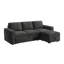 Canapé-lit modulaire en forme de L Hoelscher avec rangement gris-361050149