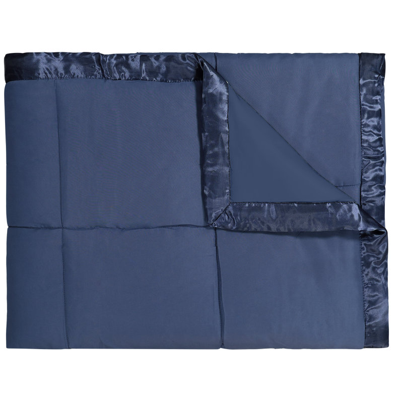 Édredon en duvet synthétique toutes saisons, Édredon en duvet synthétique grand, Bleu marine