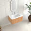 Armoire de salle de bain murale flottante en bois massif 30 po-126271701