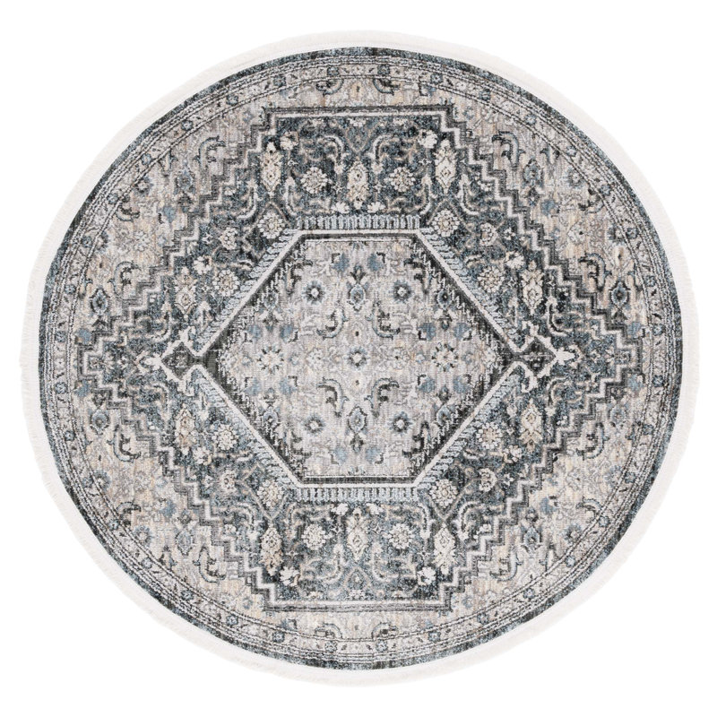 Allegonde Performance Oriental Rug, Round 4'