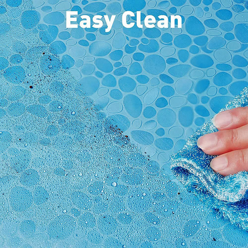 Shower Curtain, 180cm H x 180cm W, Blue Cobblestone