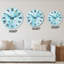 Horloge murale moderne Turquoise Marble-1110862619