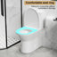 Toilette moderne une pièce à double chasse avec siège confortable