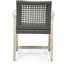 Chaise de salle à manger en bois et osier Hampton (ensemble de 2)-1168547189