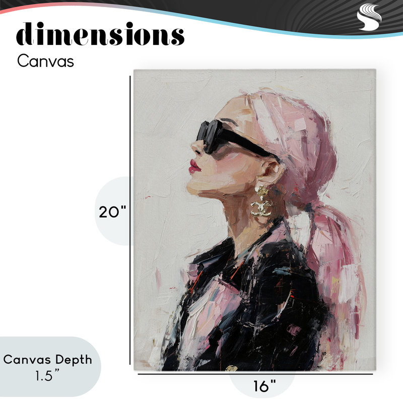 «Pink Daydream Impression Canvas» par Svetlana Aleynikova, H 20 po x l 16 po