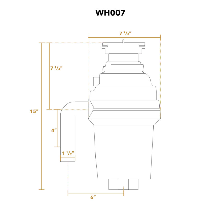 Cyclonehaus 1 HP Garbage Disposal, Oil Rubbed Bronze