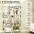 1 PCS Bookcase 6-Tier Bookshelf with Anti-Tipping Kit Freestanding Display Shelf -460743918