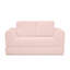 Canapé-lit pliant convertible 2-en-1, canapé-lit en velours côtelé moderne avec 2 * oreillers, causeuse futon rembourrée et désossée avec lit escamotable, canapé modulaire pliable pour le salon - rose-381683091