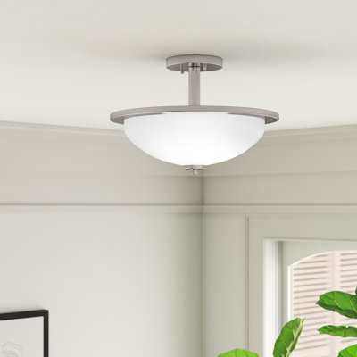 Glass Semi Flush Mount