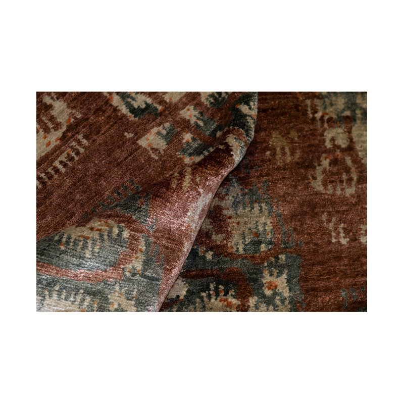 Hand Woven Ikat Area Rug