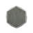 METAL HAMMERED END TABLE