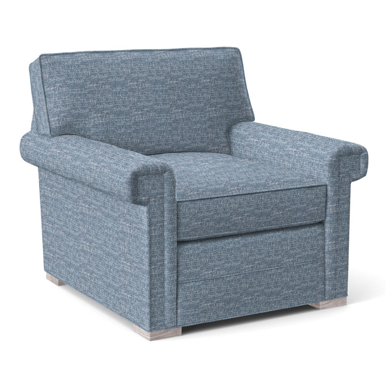 Davidson Armchair, No, Kimoni Natural, Dove Gray