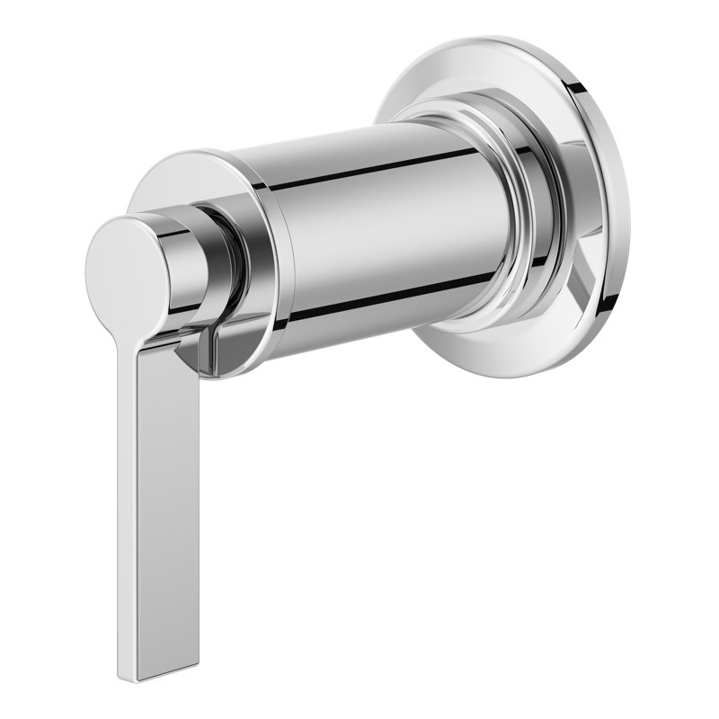 Havenridge 1-Handle Tub Diverter Trim in Spot Defence Matte Black, Polished Chrome