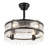 19.7" Dimmable Glass Bladeless Ceiling Fan With Remote Control And Light Kit