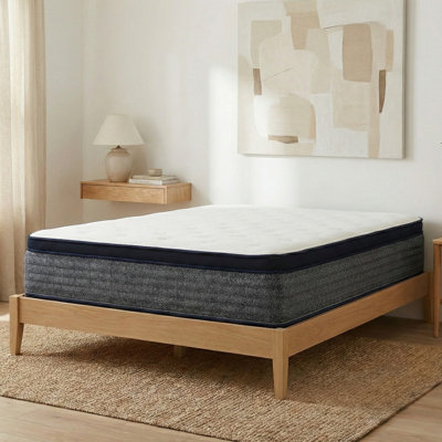 Matelas hybride en mousse viscoélastique de refroidissement moyenne 14 po avec matelas Euro