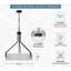 Luminaire suspendu tambour 5 lumières Thayne-109883186