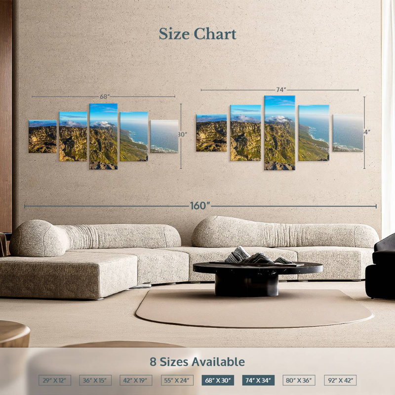 Table Mountain Scenery, 34" H x 74" W