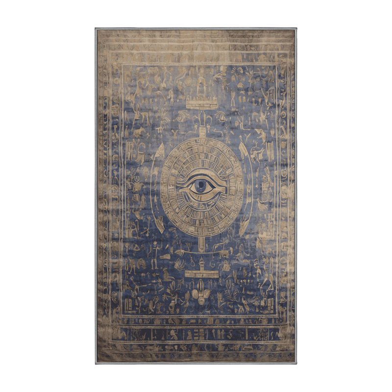 Tapis gris lavable à la machine, Rectangle 7 pi x 10 pi