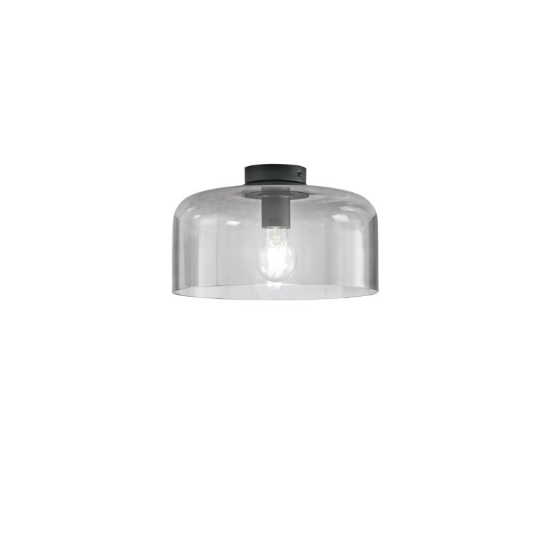 Glass Flush Mount, Colourful, Natural, Grey