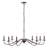 Wicklow Bohemian Farmhouse Iron LED Chandelier-747549267-803211181