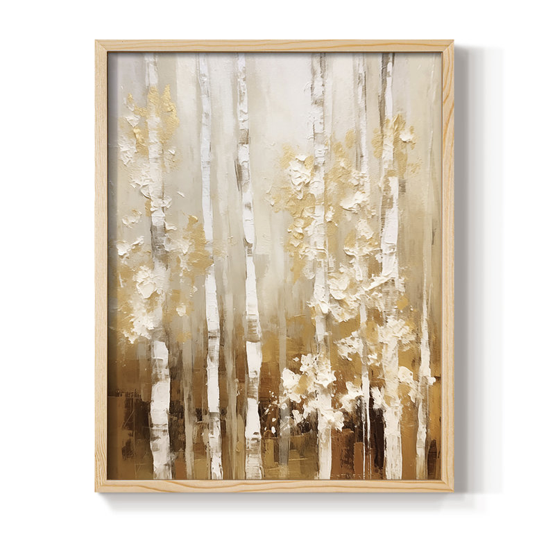 ABSTRACT Series CMLIX, reproduction encadrée - bois massif, Naturel, H 21 po x l 17 po