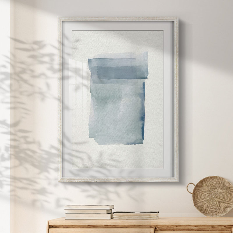 Lentille aquarelle I - impression encadrée, H 28,5 po x l 20,5 po, Blanc