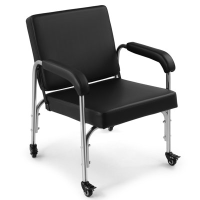 Fauteuil de salon 2 en 1 et fauteuil de shampooing avec 4 roues verrouillables