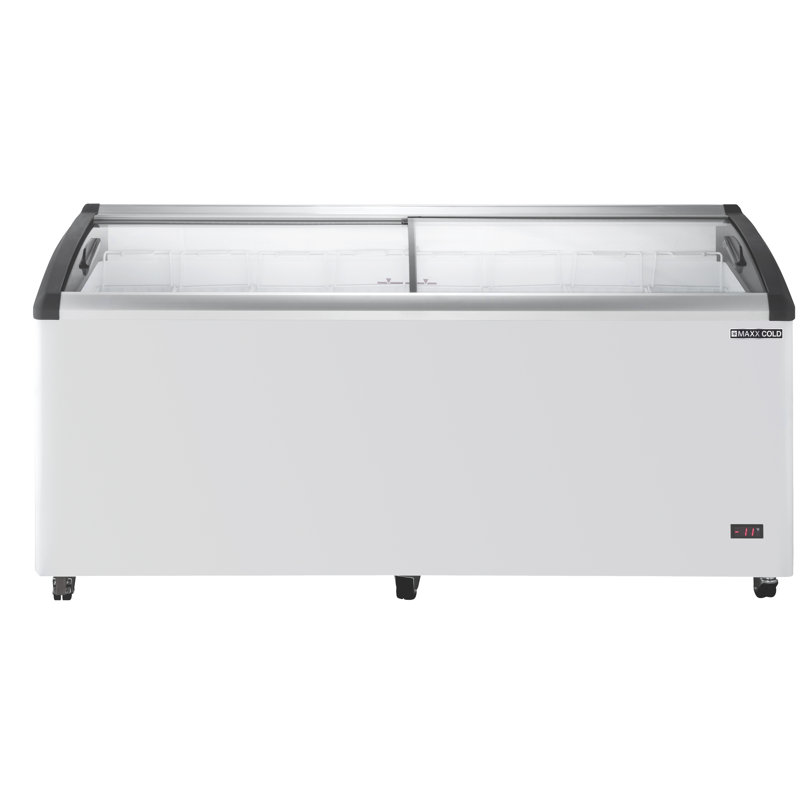 Maxx Cold 14.30 Cu ft Curved Glass Top Chest Freezer Display