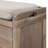 Versatile Use Wood Shoe Storage Bench with Removable Basket and 2 Drawers-1712727497