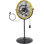 20 In. 3 Speeds Pedestal Fan In Yellow With IP44 Enclosed Motor, Detachable Mist Spray Kit, 180° Tilted Head