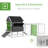137" Chicken Coop For 8-10 Chickens, Large Chicken House, Wooden Poultry Hen Cage With Nesting Box And Run For Backyard, Gray