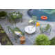 Abra Powder Coated Steel Outdoor Lounge Chair