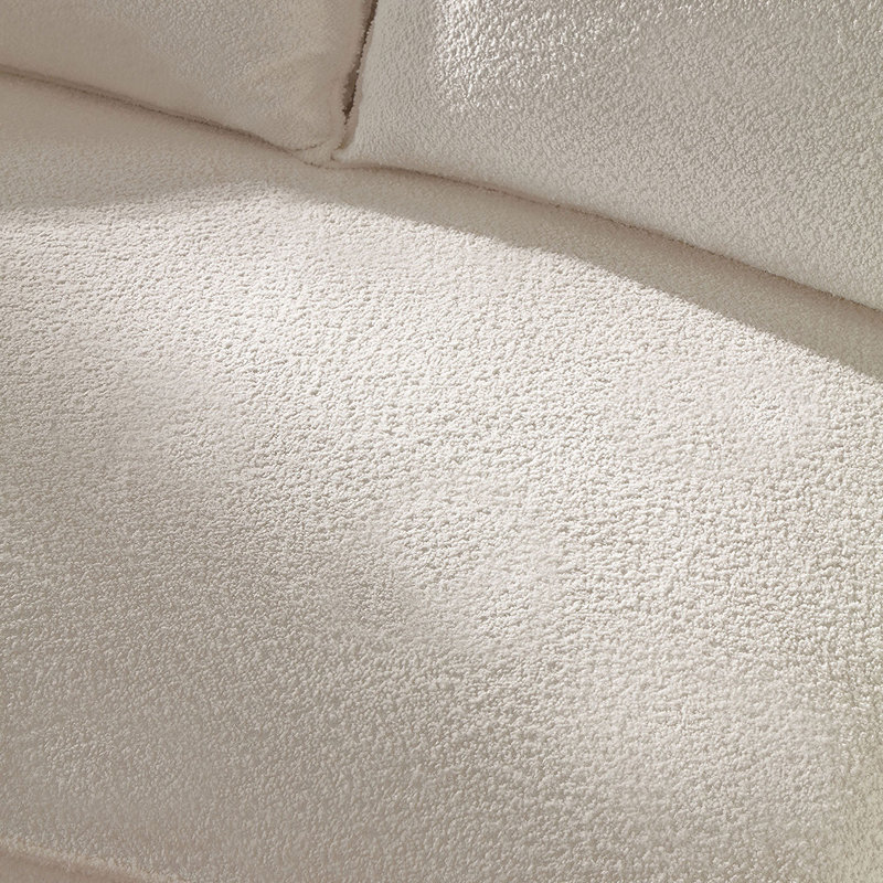Curved Sofa with Ingenious Shape Beige