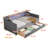 Daybed With 2 Storage Drawers And 2-Tier Shelf & /USB/Type-C Port, Modern Linen Upholstered Sofa Day Bed Frame With  Smart LED Light