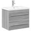 Argita 60mm Single Bathroom Vanity with Drop In Ceramic Basin-1407775919