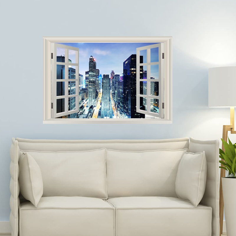 Scenic & Cityscapes Non-Wall Damaging Wall Decal, 16" H x 24" W