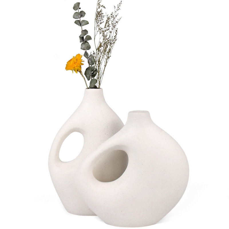 Crystina Stoneware Floor Vase