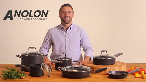 NEW Anolon Advanced Bronze 12” Covered Ultimate Pan