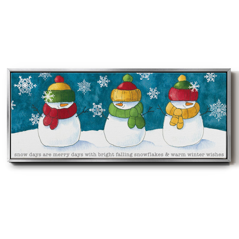 A Frosty Kiss - toile encadrée, H 8 po x l 20 po