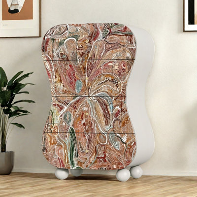 Commode d'appoint de rangement moderne à quatre tiroirs