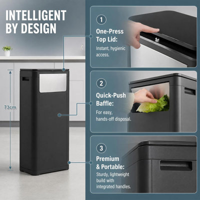Trash Can Plastic Kitchen Trash Can