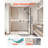 Fixed Glass Shower Panel, 34 x 73.6 in Semi-Framed Fixed Shower Screen, 5/16 in Thick Clear Tempered Glass Door with Bottom Seal Strip and Hardware, Easy to Clean, for Bathroom, Matte Black