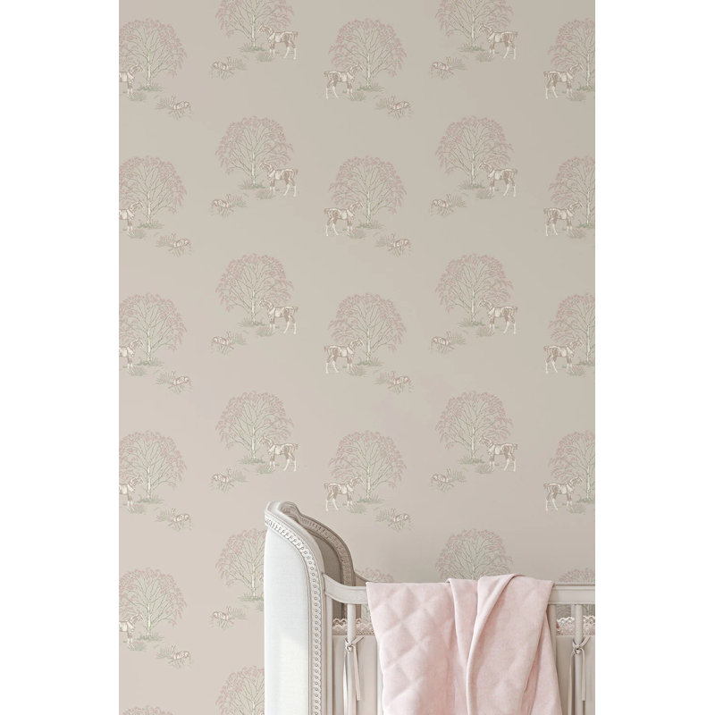 Willow Shade: Horse & Hare - Danielle Demers Studio Licensed Design, Beige