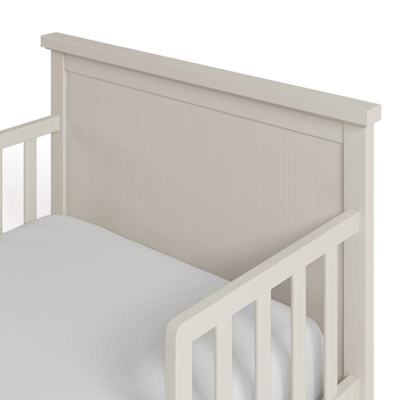 Bailey Toddler Bed with Guardrails, Frosted Oat