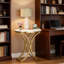 Table d'appoint pour canapé polyvalente, table de bout ronde chic, table basse étroite