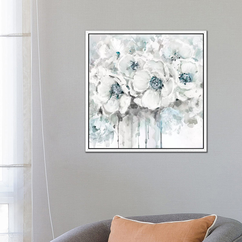 Spring Blues II by Carol Robinson - Wrapped Canvas Print, White Framed, 66.04 cm H x 66.04 cm W